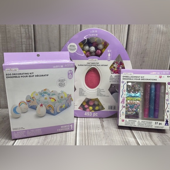 Creatology Easter Lot Egg Decorating Kit Craft Basics Tray Embellishment Kit - Picture 1 of 7